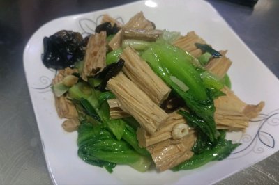 清炒腐竹