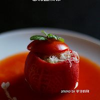 宝贝爱吃一番茄盅焗饭的做法图解11