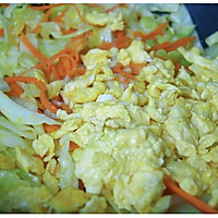 #带着美食出去浪#喜欢吃手撕包菜的你一定会爱上这道包菜炒鸡蛋的做法图解4