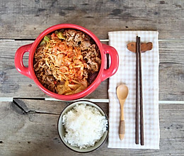 韩式泡菜牛肉锅的做法