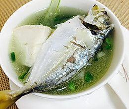海鱼豆腐青菜汤的做法