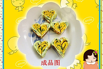 爱心鸡蛋卷
