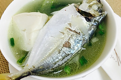 海鱼豆腐青菜汤