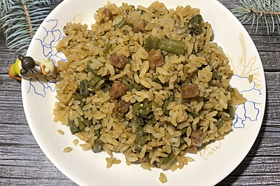 豇豆香肠焖饭