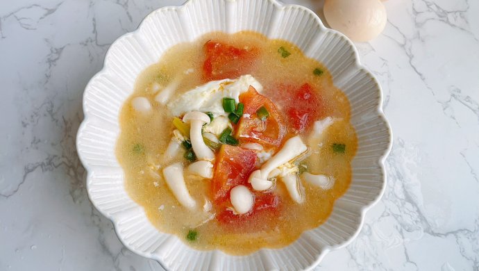 低脂低卡‼️番茄海鲜菇汤