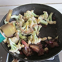 豆豉腊肉煸花菜的做法图解6