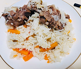 羊排抓饭的做法