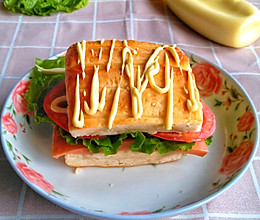 #丘比三明治#火腿肠三明治的做法