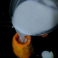 不用吉利丁片也可以做《木瓜椰奶冻》的做法图解7
