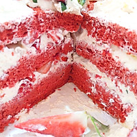 #一口新年味，全家享佳味#红丝绒草莓蛋糕的做法图解23