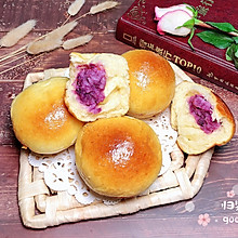 #爱好组-高筋#紫薯大米夹心面包