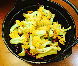 干锅有机花菜的做法