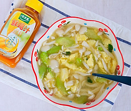 白玉菇丝瓜蛋汤的做法