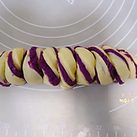 松软香甜的奶香紫薯面包卷㊙️紫薯软面包（内附紫薯馅做法）的做法图解14