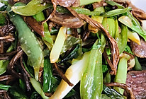 干茶树菇炒灌肠的做法