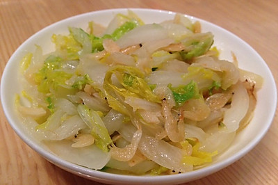 虾皮炒白菜