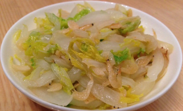 虾皮炒白菜