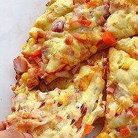 免烤箱❗免和面❗超拉丝❗简单版披萨的做法图解9