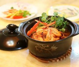 陶煲王砂锅焖虾的做法