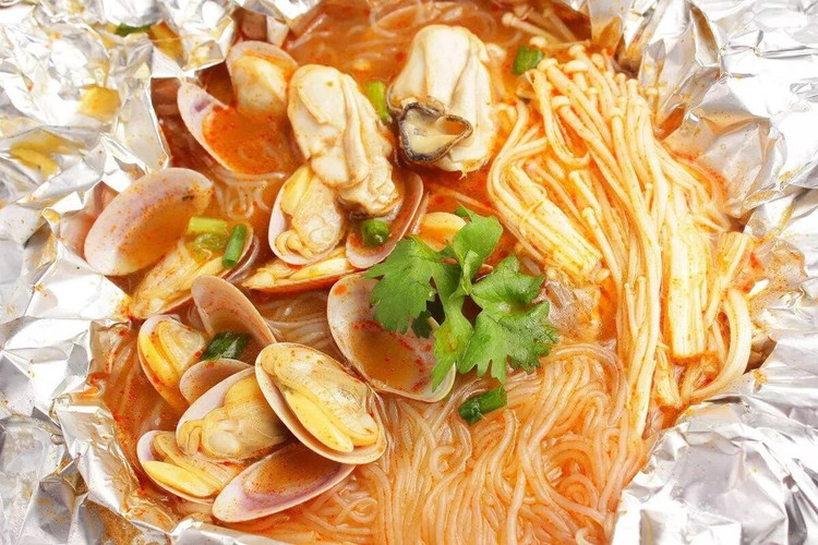 锡纸花甲粉的做法