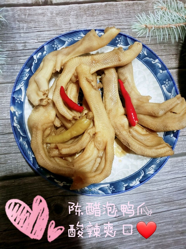 陈醋泡鸭爪，酸辣爽口