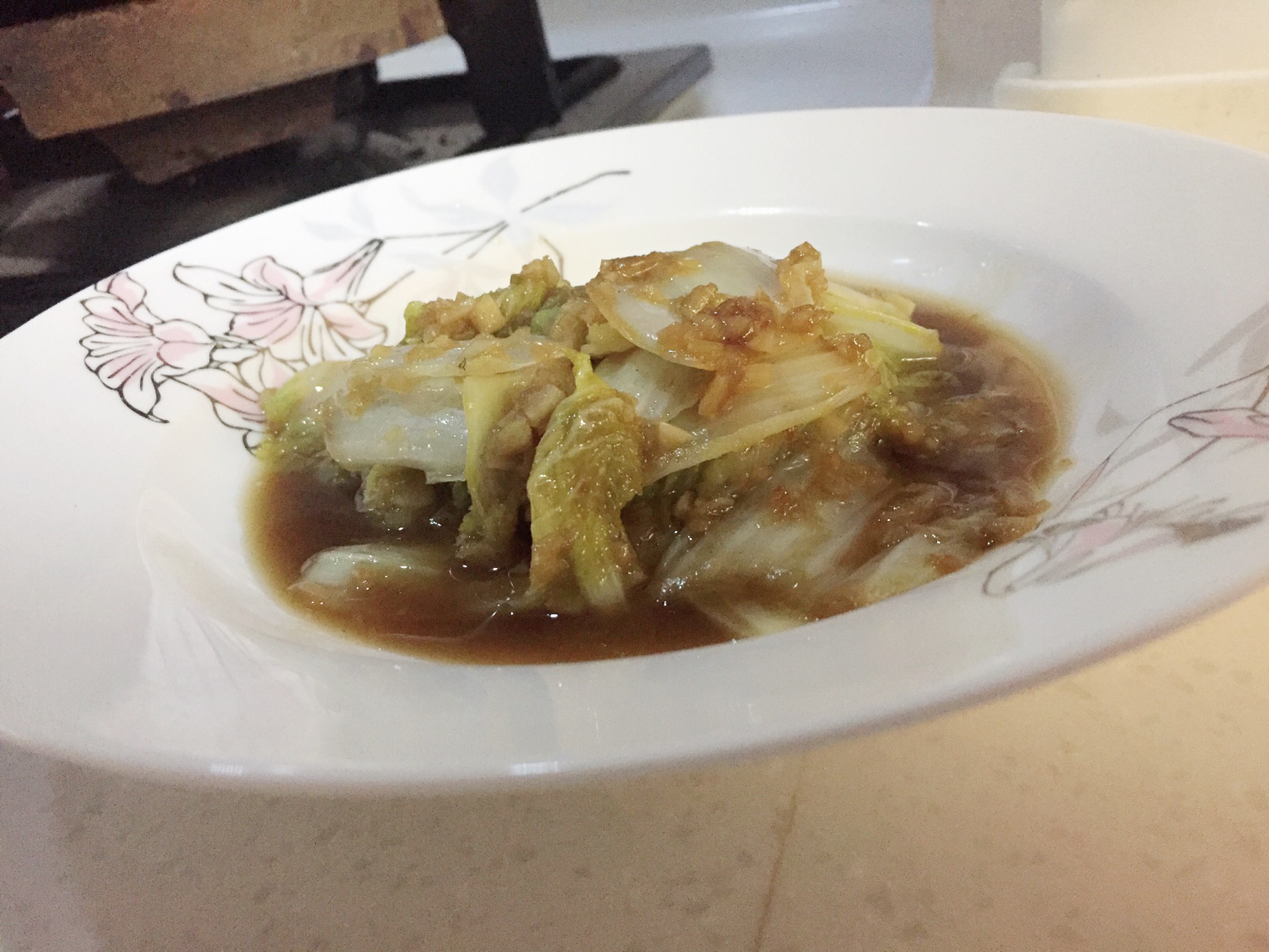 Cabbage with garlic
