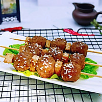 #美味烤箱菜，就等你来做！#孜然烤牛肉丸串的做法图解15