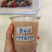 低卡无糖啵啵拿铁咖啡