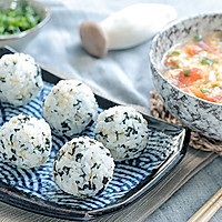 紫菜饭团&鸡腿菇蛋花汤的做法图解17