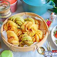 肉松花卷~宝宝辅食的做法图解17