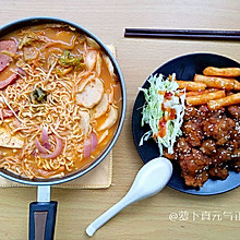 【好吃不懒做の萝卜】部队锅+韩式炸鸡
