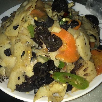 清炒藕片