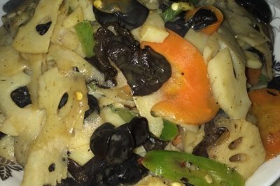 清炒藕片