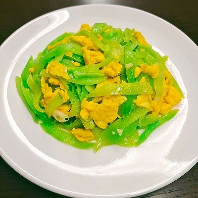莴苣炒鸡蛋