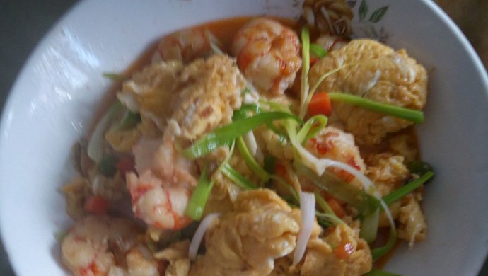 鸡蛋炒虾仁