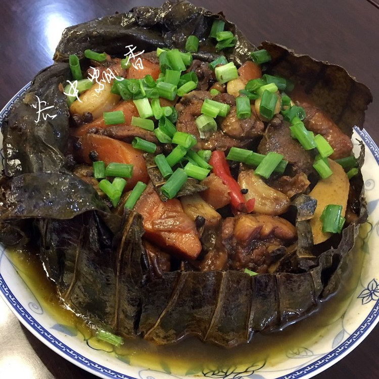 荷叶包鸡的做法