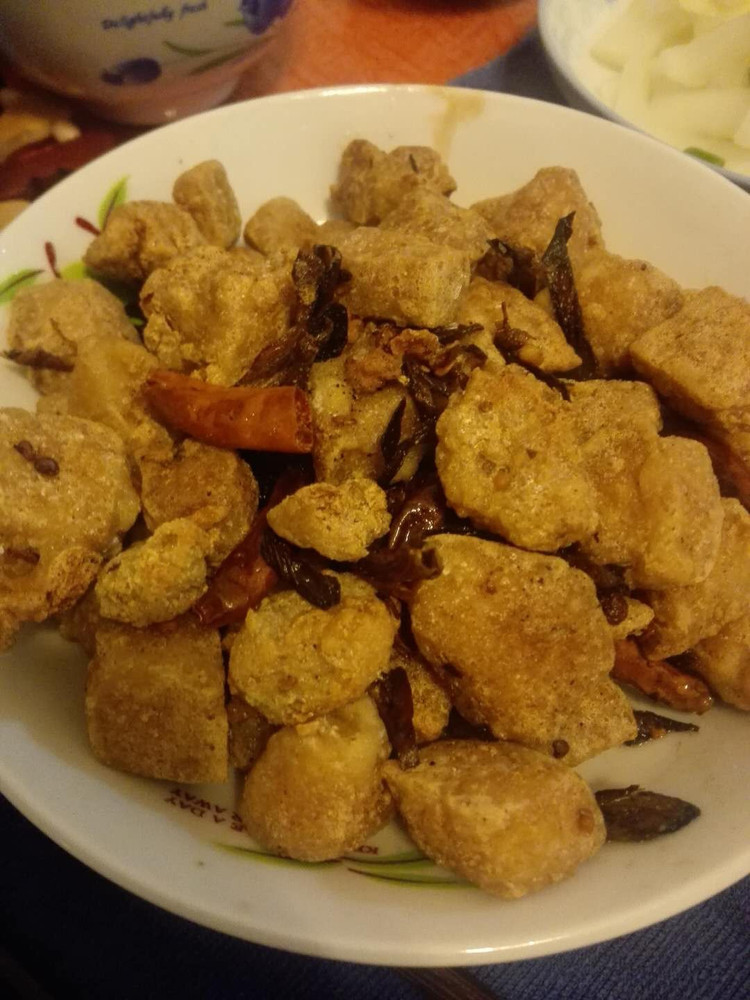 香辣豆腐块的做法