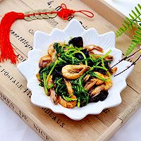 #多力金牌大厨带回家-天津站#茼蒿海虾木耳小炒的做法图解18