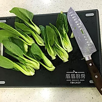 蚝汁香菇油菜的做法图解3