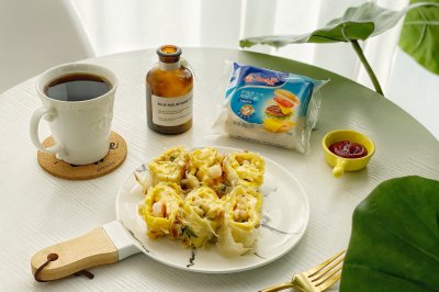 芝士蔬菜蛋饼