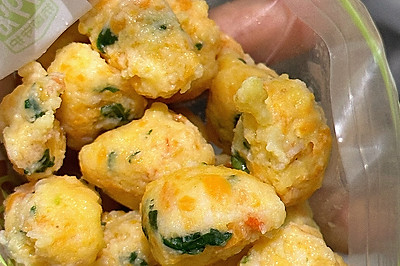 宝宝辅食 鲜虾鳕鱼丸