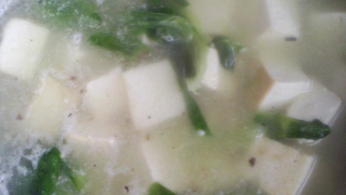 油菜豆腐汤