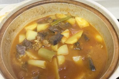 初级西红柿土豆炖牛腩