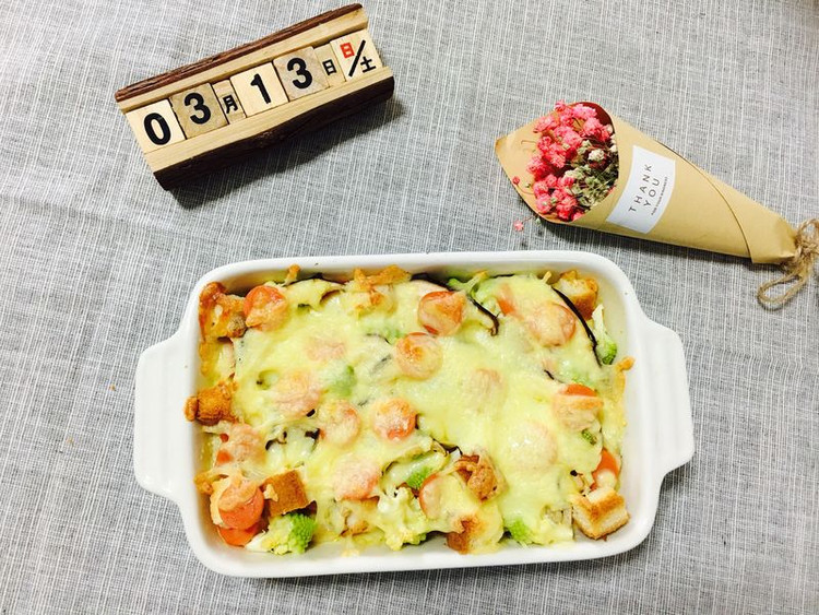 芝士焗土司的做法