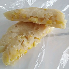 微波炉玉米粒糯米饼