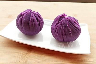 紫薯糯米茶巾绞