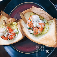板栗薯大虾吐司杯的做法图解5