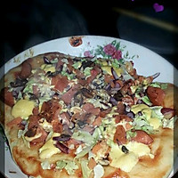 烙饼机制作披萨~的做法图解4