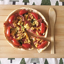 意式烤肠焗菇薄饼披萨