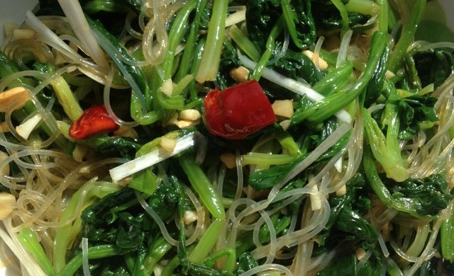 凉拌菠菜粉丝